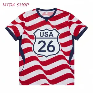 Unisex USA Classic Route 26 Shield Sign Mesh Jersey, Breathable Gameday Blokecore Tailgating Sports Shirt, Unisex Shirt