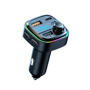Diawicyar PD/QC 20W Fast Charging for iPhone 15/16/17 & S24 |  Fast Charging | Bluetooth FM Transmitter MP3 Player  with RGB Lights