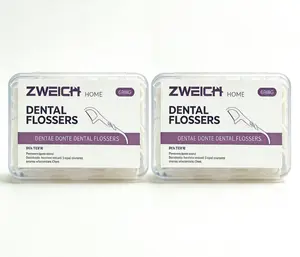 Boxed disposable dental floss, high toughness dental floss for family and travel, fine thread dental floss dental cleaning dental floss stick, interdental dental floss, oral health dental care products, oral hygiene products.4 boxes.
