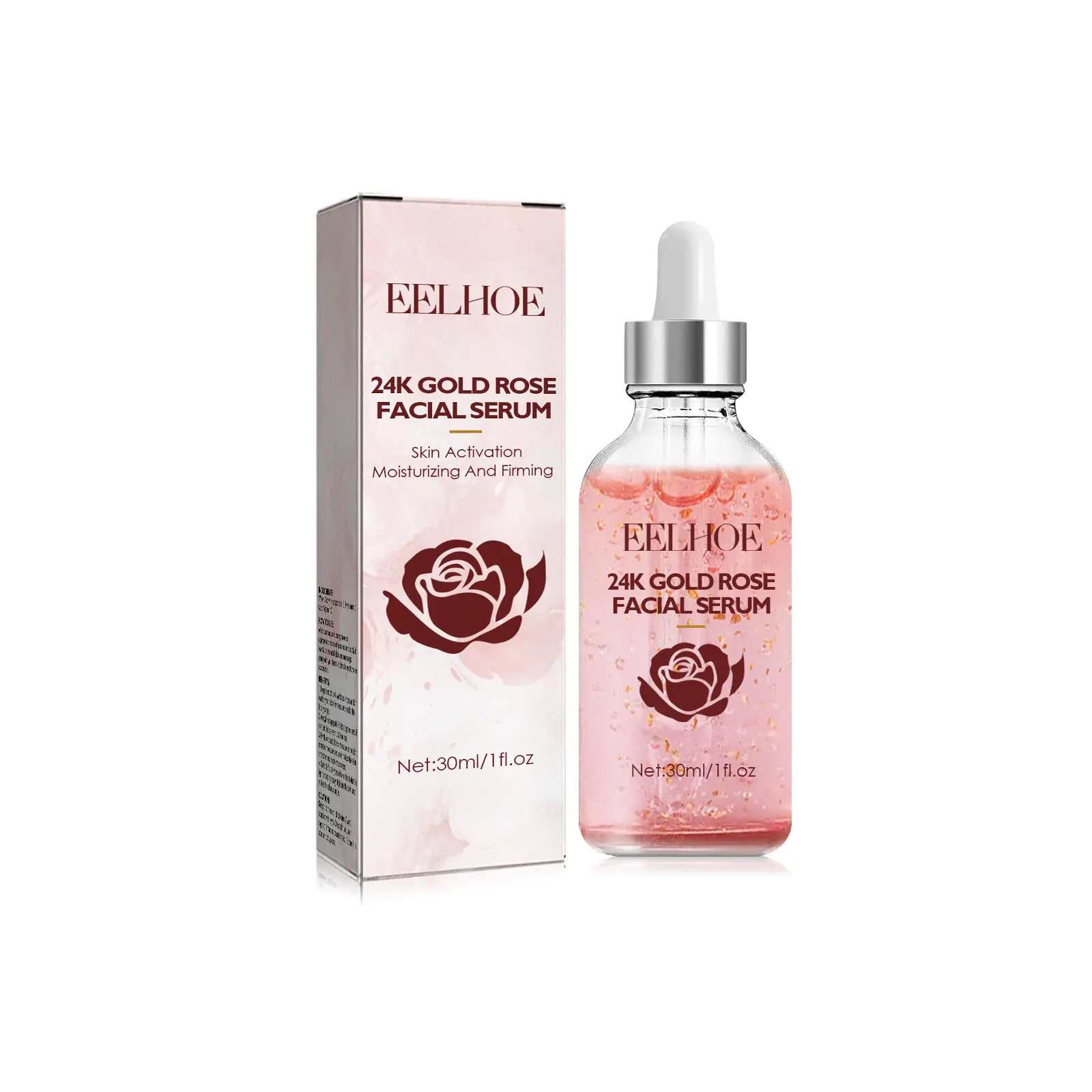 EELHOE 24k Gold Rose Face Essence Hydrating, Whitening And Anti-Aging Serum