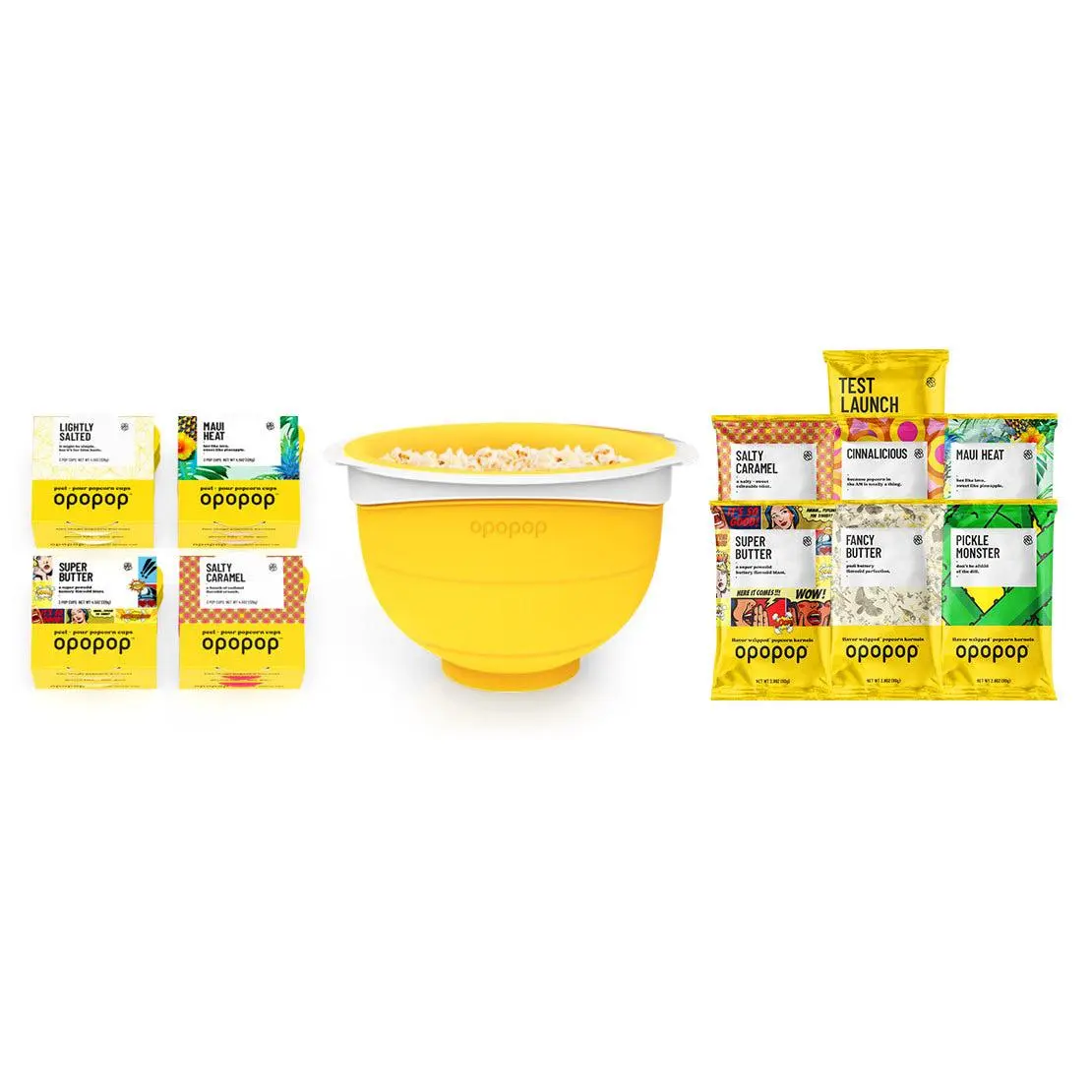 Opopop - Ultimate Popcorn Collection - All the Flavors + Popper Opopop - Ultimate Popcorn Collection - All the Flavors + Popper