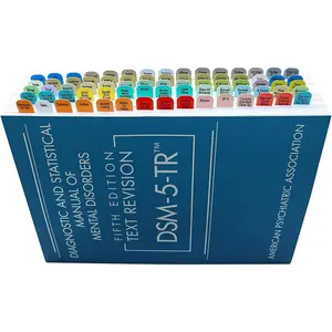 DSM-5-TR Index Tabs by  | Color Coded by Diagnosis | Includes Easy Installation Template