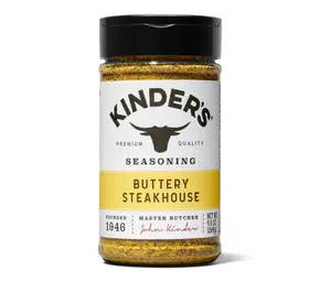 Kinder's Buttery Steakhouse Seasoning 9.5 oz - Rich Butter Flavor for Steaks & Dishes - Ideal for Cooking Enthusiasts
