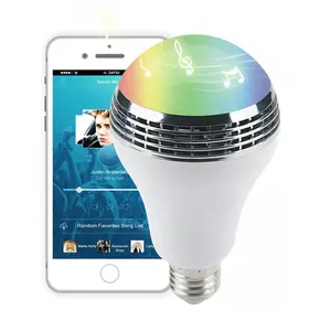 E27 Base RGB LED Light Bulb, 9W Bluetooth-compatible Smart LED Light Bulb, Dimmable Light Bulb with Remote Control, APP Control Music Sync Color Changing Bulb