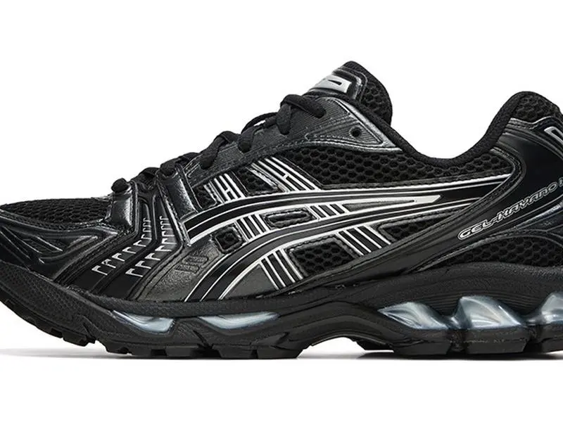 ASICS 1201A019 006 Gel-Kayano 14 - Stylish Trendy Versatile Low-Cut Casual Shoes for Men and Women in Black Closed Sneaker