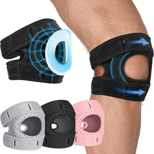 Cycling Knee Pads, Knee Pads, Adjustable Anti-Slip Silicone Sports Knee Pad - Breathable Lightweight Knee Brace with Air Mesh Design, Fits All for Running, Fitness, Tennis, Cycling, Hiking, Protects Knee Joints, Running Gear, Cycling Gear., Multi-Sport Us