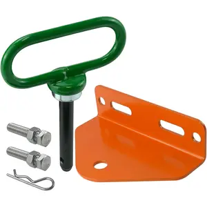 Universal Towing Hitch Kit 3/4" Zero Turn Mower Hitch and 1/2" Magnetic Lawn Mower Trailer Hitch Pin (Combo Pack Green Orange)