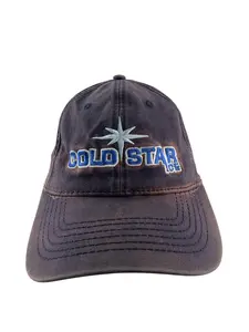 Cold Star Ice Hat Cap Fitted Mens L/XL Navy Baseball Advertising Embroidered