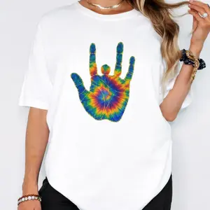 Jerry Garcia Hand Print T-Shirt, JGB Grateful Dead Tee
