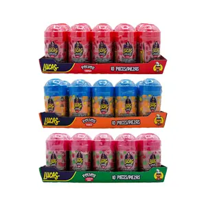 Lucas Polvos 10 Count – Mango, Watermelon, or Chamoy Powder Candy – Mexican Candy, Dulces Mexicanos, Spicy, Sweet