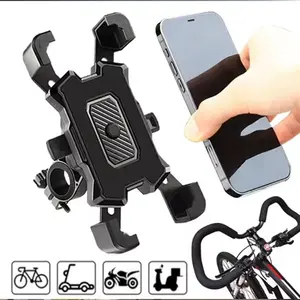 New 360° Rotating Anti-Slip Phone Holder for Electric Bicycles, Bike Phone Mount, Motorcycle Handlebar Mount, Car Phone Stand, Universal Smartphone Holder, Mobile Accessories