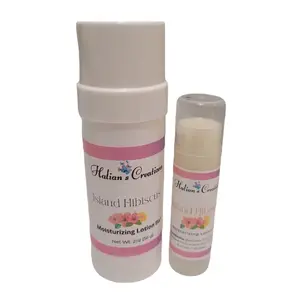 Halian's Creations Island Hibiscus Moisturizing Lotion Bars 2oz & Butter Stick with Beeswax Cocoa Butter & AHA for Hydration & Radiance Body Care - Banana