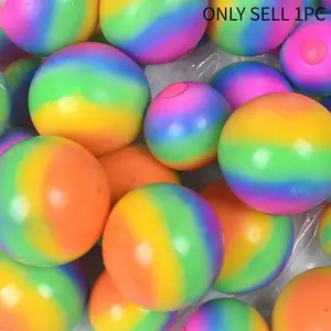 1 Piece Rainbow Flour Ball Stress Relief Toy, Color Changing Tpr Squeeze Ball, Unboxing Toy for Relaxation, Ab-Wg-G1 Model