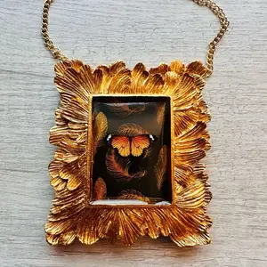 Gold framed Monarch Butterfly