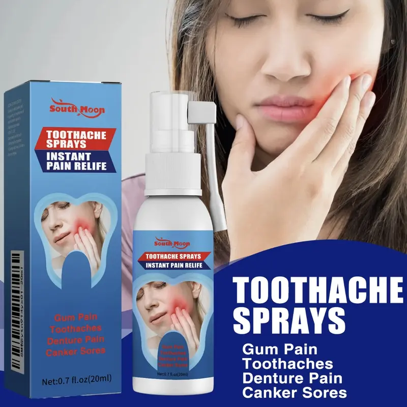 Oral Care Spray - Quick-acting Toothache Relief, Prevents Tooth Decay, Reduces Gum Swelling, Gentle Daily Oral Care Solution Cleansing Inflammation enamel protector cavity an-ti
