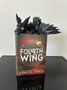 3D Printed Black Dragon | Articulating Black Crystal Dragon | Bookshelf Decor