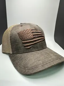 Ariat SnapBack FlexFit Distressed Flag Cap