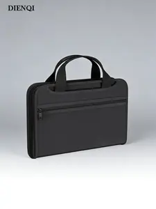 Men’s Briefcase Handbag, Fireproof Waterproof File Organizer, Compartment Organizer for Home School Office, Essential Work Bag