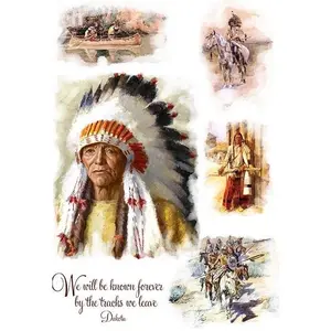 Cherokee Indians Rice Paper