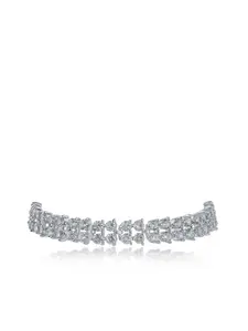 Round Double Row CZ Bracelet