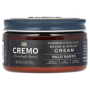 Cremo Reserve Collection, Beard & Scruff Cream, Palo Santo, 4 oz (113 g)