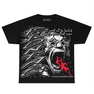 Black Metallic Reimagined 5s Flontae T-Shirt Wonder Graphic Breathable Hoodie Top Womenswear Oversize Tshirts Casual Loose Fit