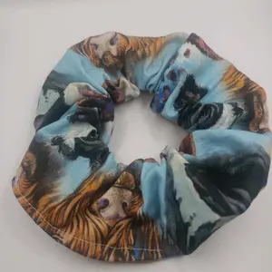 Highland cow scrunchy cotton