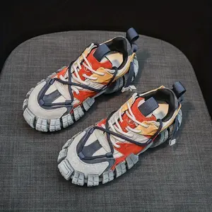 (New)Shoes for Men New Fashion Trend All The Fashion Brand Europe Station Color Daddy Shoes, Vintage to Do Old Sports Shoes, Anti-slip Wear-resistant Breathable Sports Shoes, Increase Men's Casual Shoes