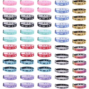 60 count WWJD Bracelet Pack, Christian Gifts Adjustable Wristbands, WWJD  Bracelets Bulk - What Would  Do Bracelet for Women Men