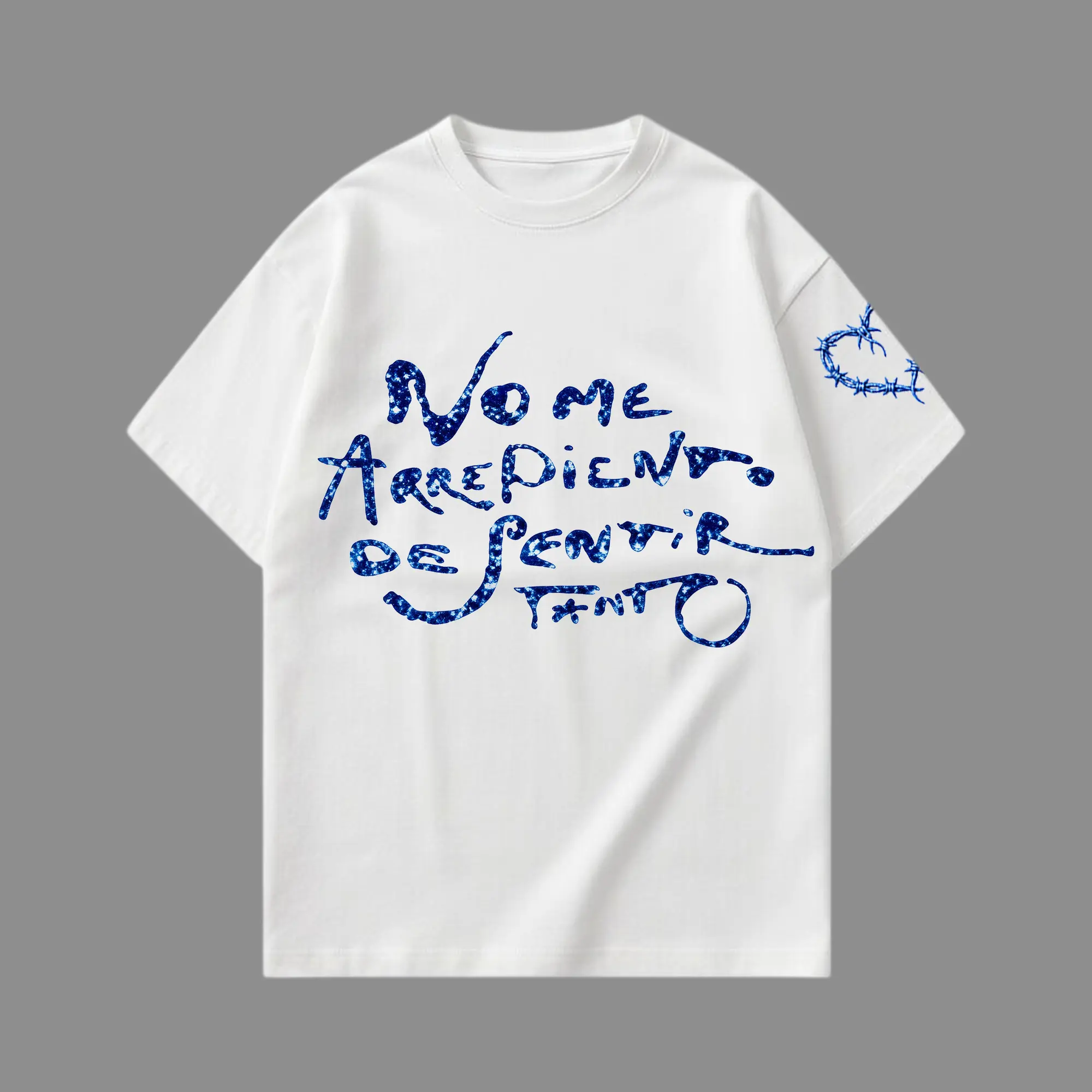 New Album No Me Arrepiento De Sentir Tanto V9 Premium Cotton T-Shirt - La Bichota Latin Queen Graphic Tee, Latin Pop Concert Tour Merch, Cute Festival Summer Shirt, Unisex Gift for Latin Fans