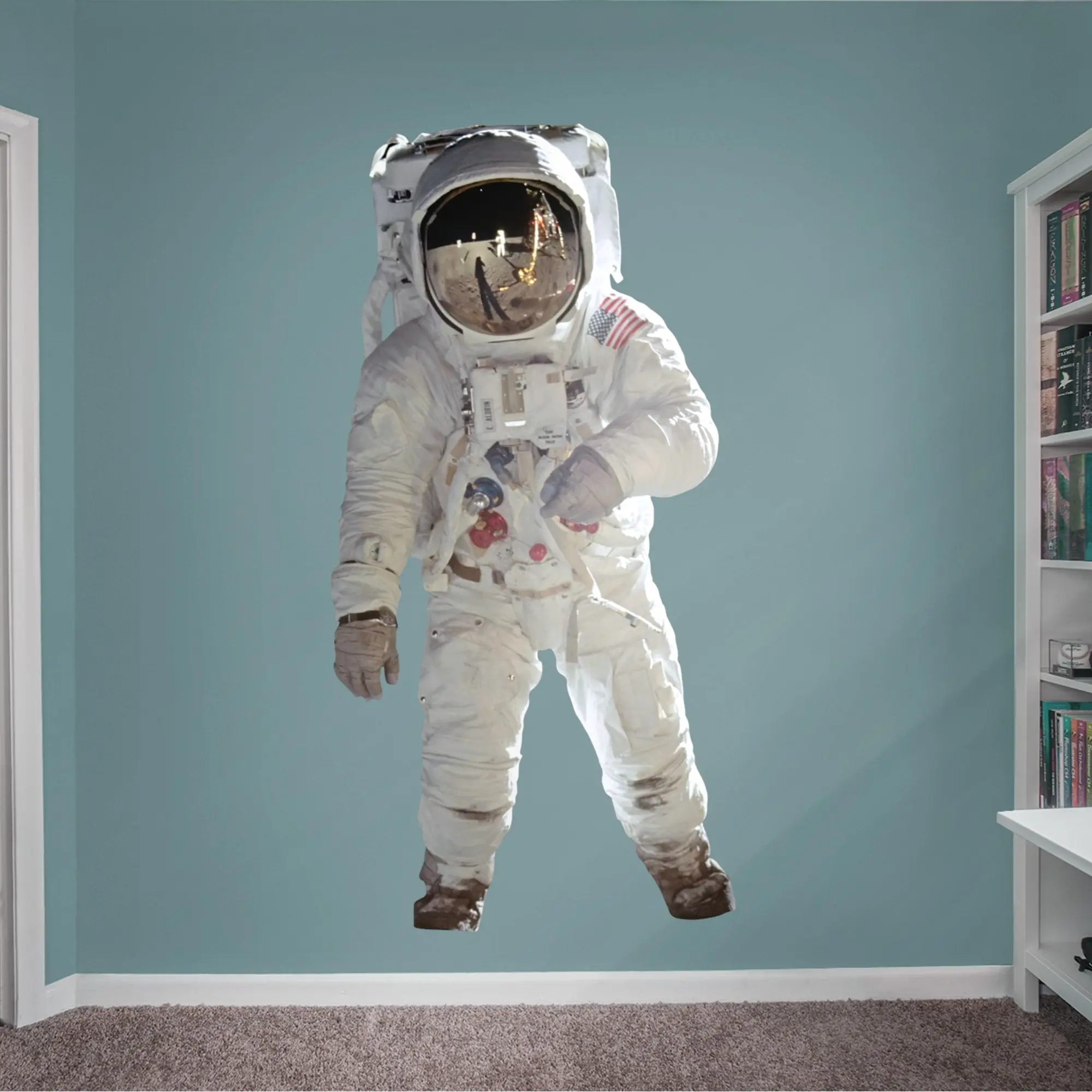 Buzz Aldrin - Astronaut - RealBig Collection - Official NASA - Reusable Vinyl Wall Decals