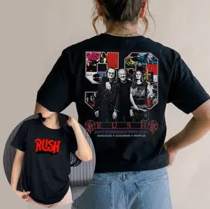 Rush Band Fifty Something Tour 2026 T-Shirt, Vintage 2 Sides Tee, Unisex Fan Gift, Loose Fit, 100% Cotton