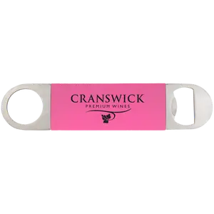 Laserable Silicone Grip Bottle Opener - Pink