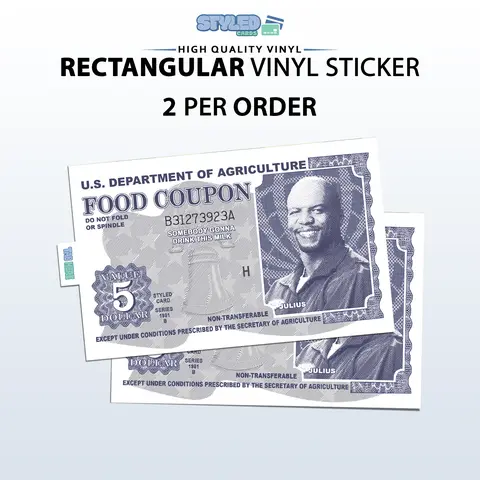 funny terry crews food coupon rectangle vinyl sticker