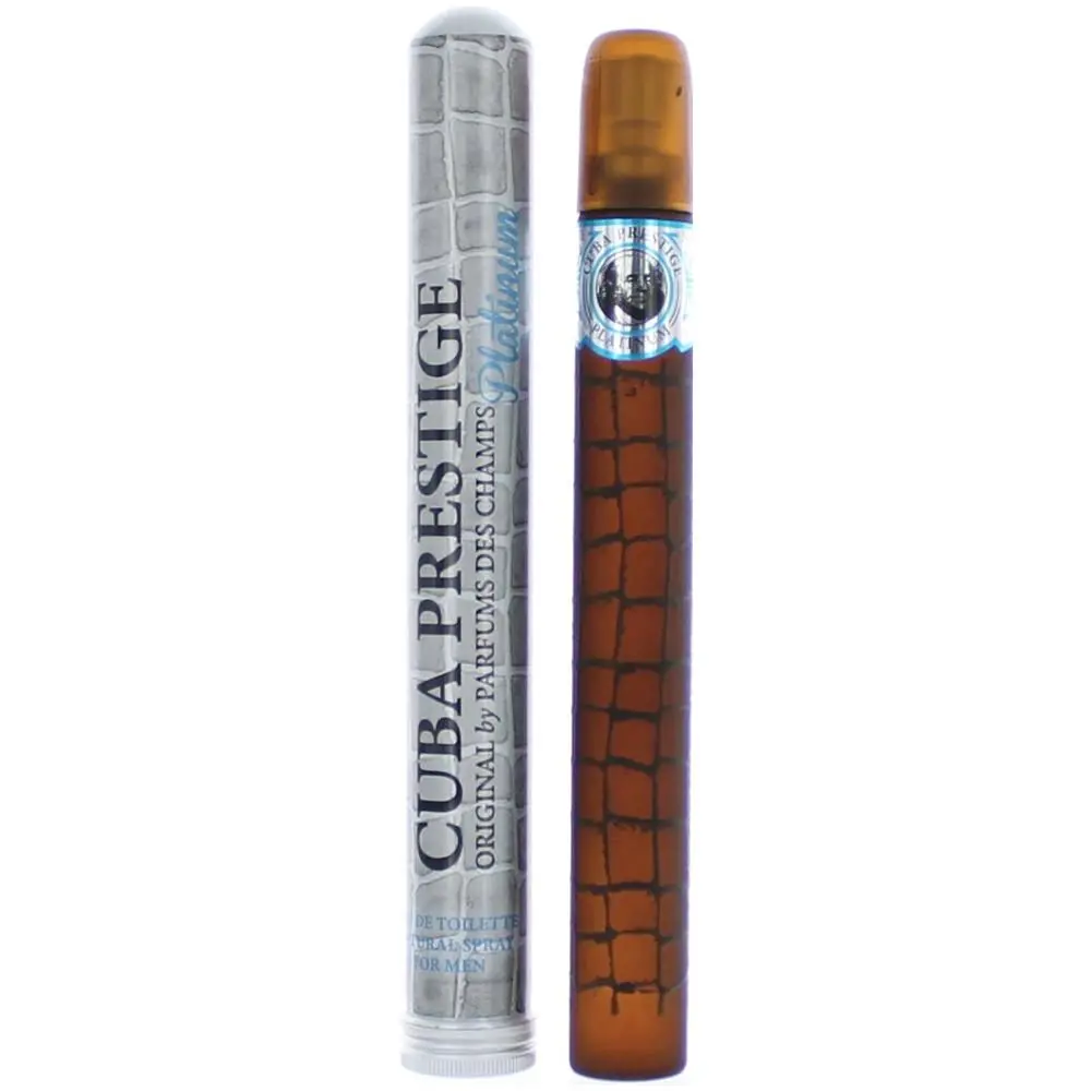 Cuba Prestige Platinum EDT Spray for Men, a Fresh and Invigorating Daily Fragrance for a Distinctive Scent, 1.17oz, Invigorate, Atomizer Unisex Fragrance