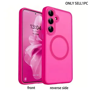 Magnetic matte texture suitable for Samsung Galaxy S26 S25/824/S23/224 FE/Ultra/Plus/S25 Edge A16 A36/56 A17 A26 phone case, luxurious compatible with MagSafe wireless charging design, durable and stylish protection