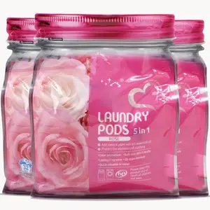 Home 5-in-1 Laundry Pods, Total 96 Count, Ultra Concentrate with Powerful Stain Lifter Technology, Fabric Softener With Rose Extracts, Detergent Pods, 32 Count/Each (Pack of 3) laundry detergent