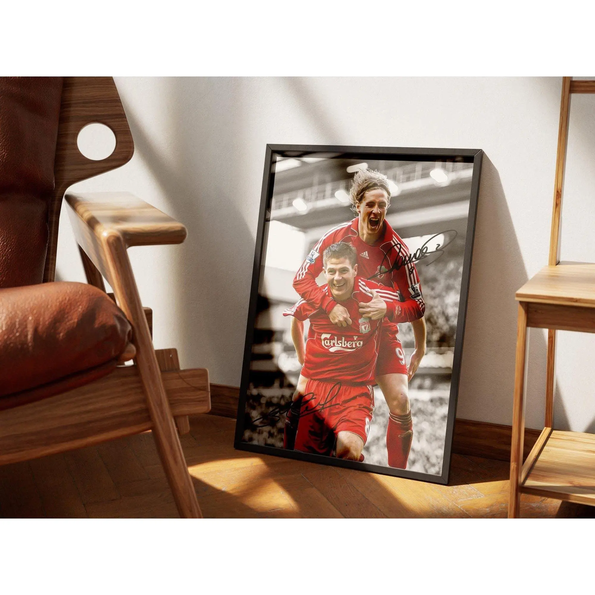 Steven Gerrard Poster, Fernando Torres Poster, Gift For Fans ( Unframed - Print Only )