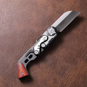 Mechanical tactical folding knife, unique pivot design, durable stainless steel blade, suitable for EDC, outdoor and camping.