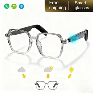 2026 Smart Glasses with Bluetooth Call and Music UV Protection Blue Light Blocking Waterproof Perfect for Outdoor Sports Daily Wear Gift