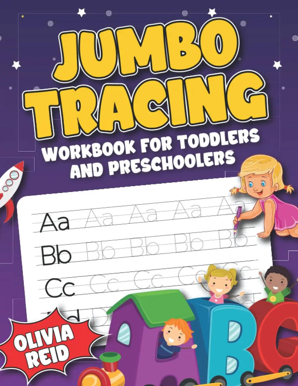 Jumbo Tracing Workbook for Toddlers and Preschoolers: Handwriting Practice Worksheet for Kids Ages 3-5 Years | Learn How to Write Letters and Numbers Easily