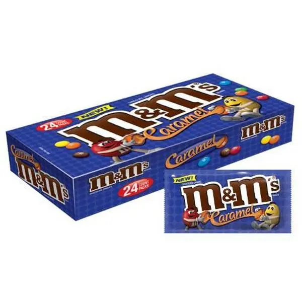 M&M Caramel Chocolate 1.41 ounce 24 count