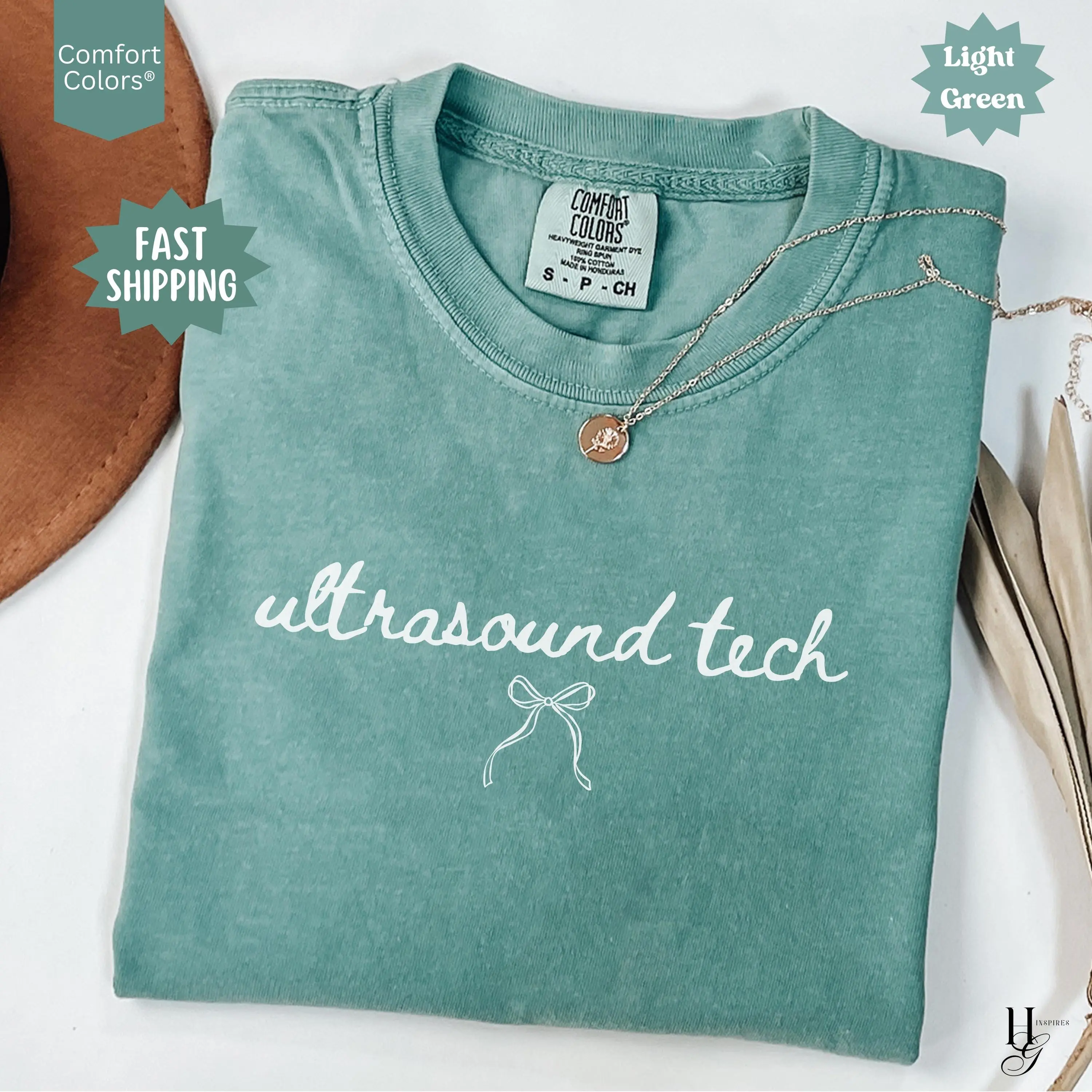 Comfort colors Ultrasound Technologist Shirt Coquette Bow Sonographer Tech Tshirt Radiology Christmas Gift Rad Tech Team Appreciation Gifts CF Ultrasound Technologist Christmas