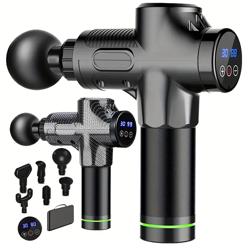 Shiatsu and Back with machine massage 30 Level Massage Gun Fascia Deep Muscle Relax Body Neck Massager Electric Fitness Equipment Noise Reduction Male Female back