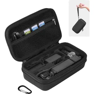 Pocket 3 Case, For  Muse Portable Carrying Bag Protective Hard Storage Bag for   Pocket 3 Creator Combo/ Muse Camera Accessories with Wrist and Carabiner (Black)