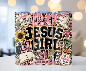 Jesus Girl / Tumbler 20oz / Personalized 20oz Tumbler / Keeps drinks cold or hot for over 12 hours.