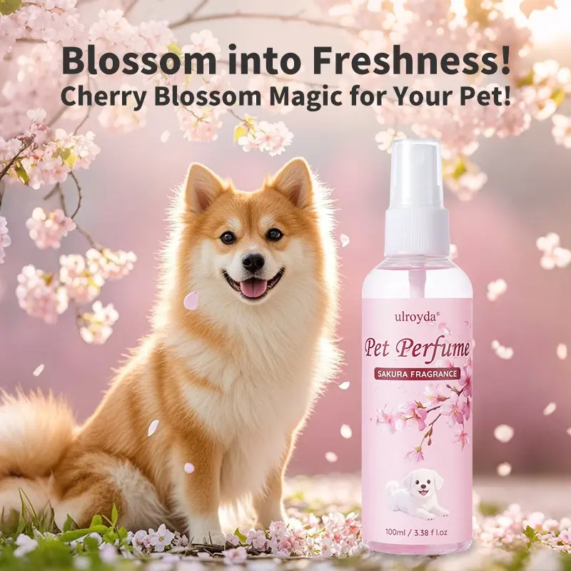 Sakura Scent Pet Cologne & Deodorant Spray, 100ml Long-Lasting Fragrance for Cats and Dogs Sakura Scent Pet Cologne & Deodorant Spray, 100ml Long-Lasting Fragrance for Cats and Dogs