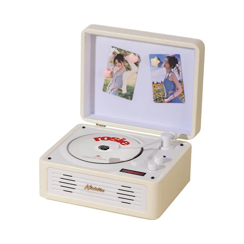 Middx Digital CD-DVD Player with Bluetooth 5.0 Dual Speakers, Magnetic Attraction, Luminescent Design, Remote Control, 3.5mm Wired Port, USB Playback, Multi-Format Compatibility for Mobile Devices & KPOP Albums, Wireless