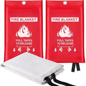 Fire Blankets  for Kitchen  -  Fire Retardant Blanket for  Fireproof Blanket for Camping, Grill, , Office, Warehouse, School, Picnic, Fireplace