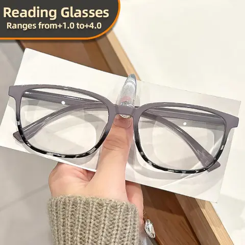 Retro Rectangle Frame Reading Glasses, Clear Lenses Eyeglasses for Women & Men, Stylish Square Frames, Fashion Casual Eyeglasses, Trendy Casual Glasses for Work, Daily Clothing Decor, Perfect for Student Daily Use, Reading Eyewear